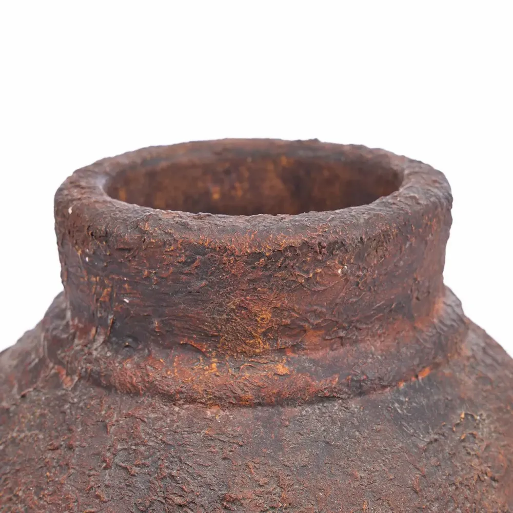 Vases - The Amphora Rustica Vase - Burgundy - M - BAZAR BIZAR LIVING