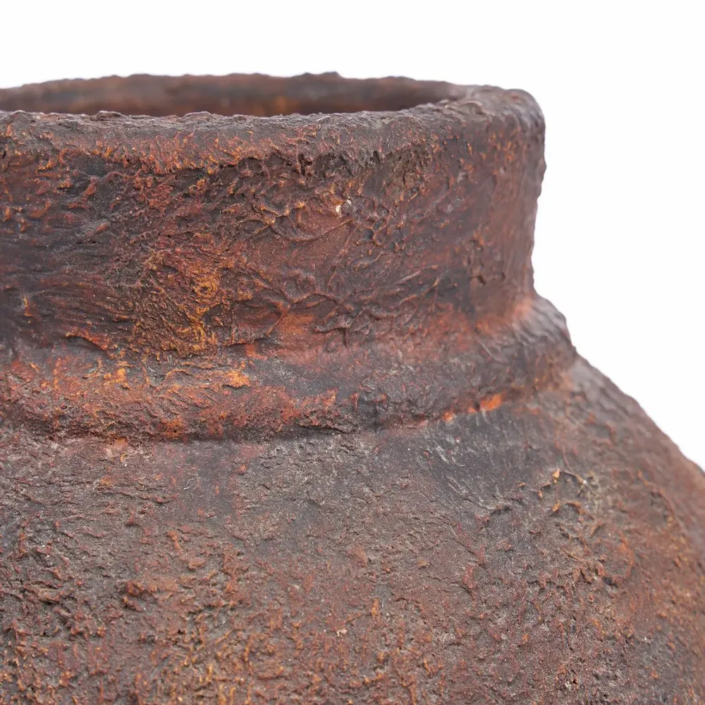 Vases - The Amphora Rustica Vase - Burgundy - M - BAZAR BIZAR LIVING