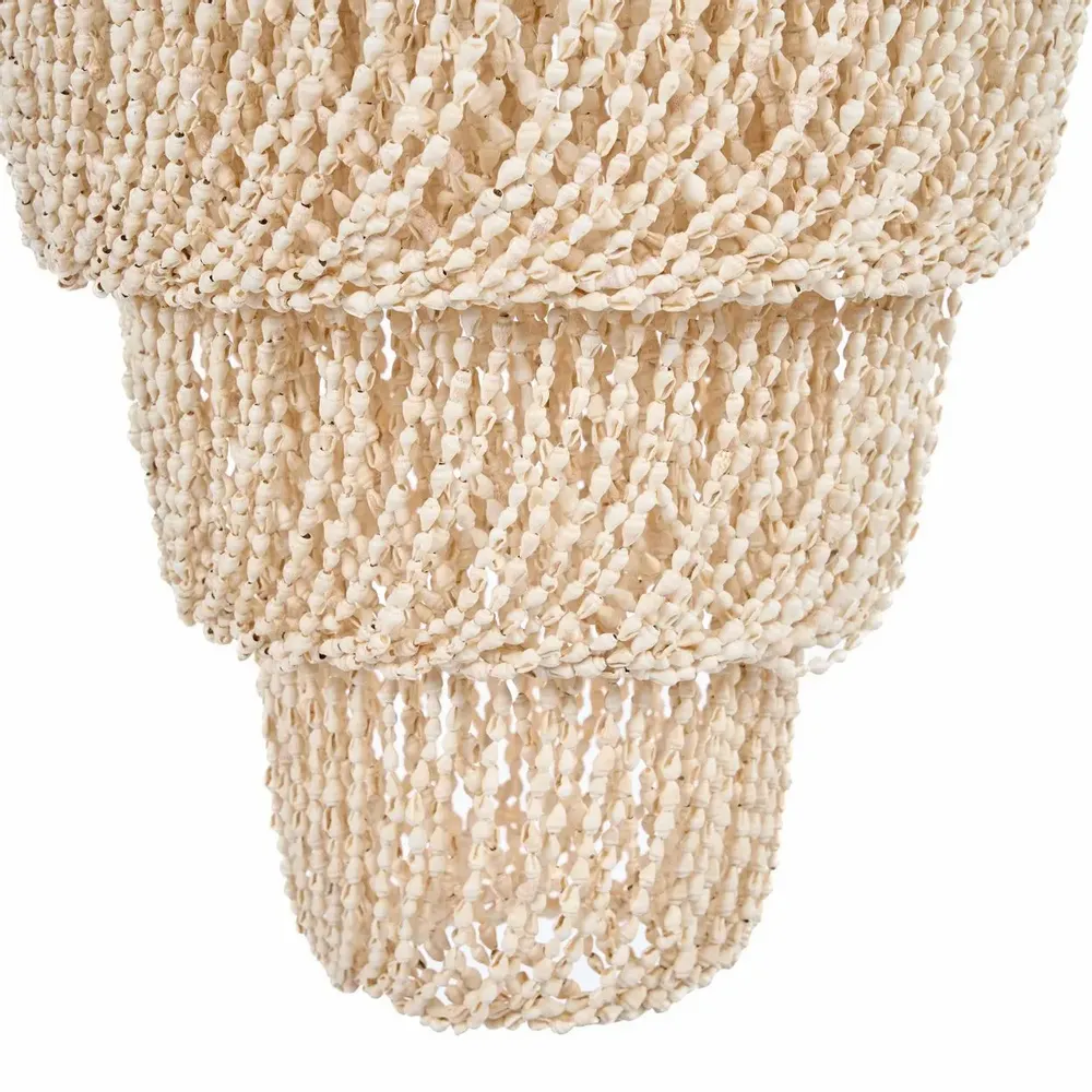 Ceiling lights - The Lagoon Shell Chandelier - Natural - L - BAZAR BIZAR LIVING