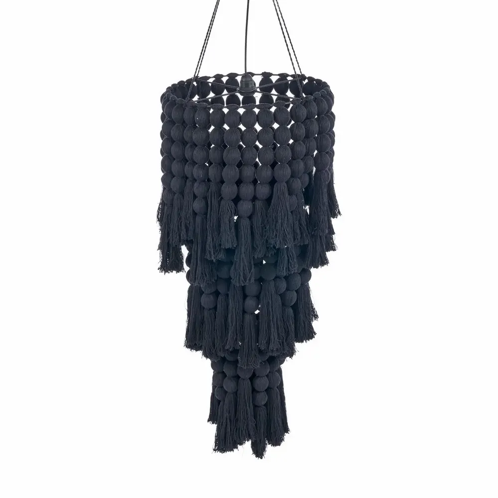 Plafonniers - Le Lustre En Coton Nomad - Noir - XL - BAZAR BIZAR LIVING
