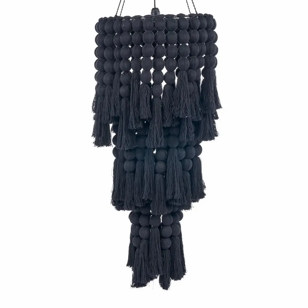Plafonniers - Le Lustre En Coton Nomad - Noir - XL - BAZAR BIZAR LIVING