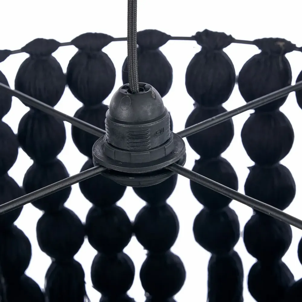 Plafonniers - Le Lustre En Coton Nomad - Noir - XL - BAZAR BIZAR LIVING