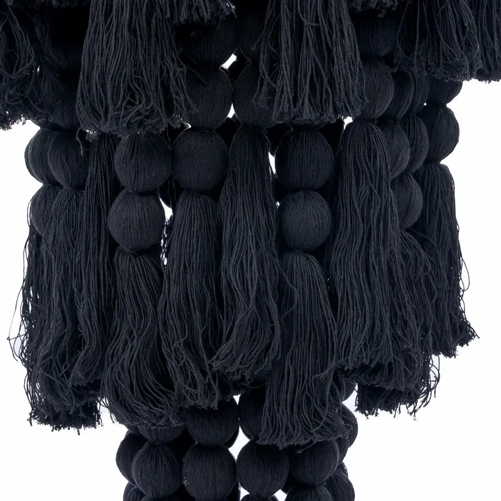 Plafonniers - Le Lustre En Coton Nomad - Noir - XL - BAZAR BIZAR LIVING