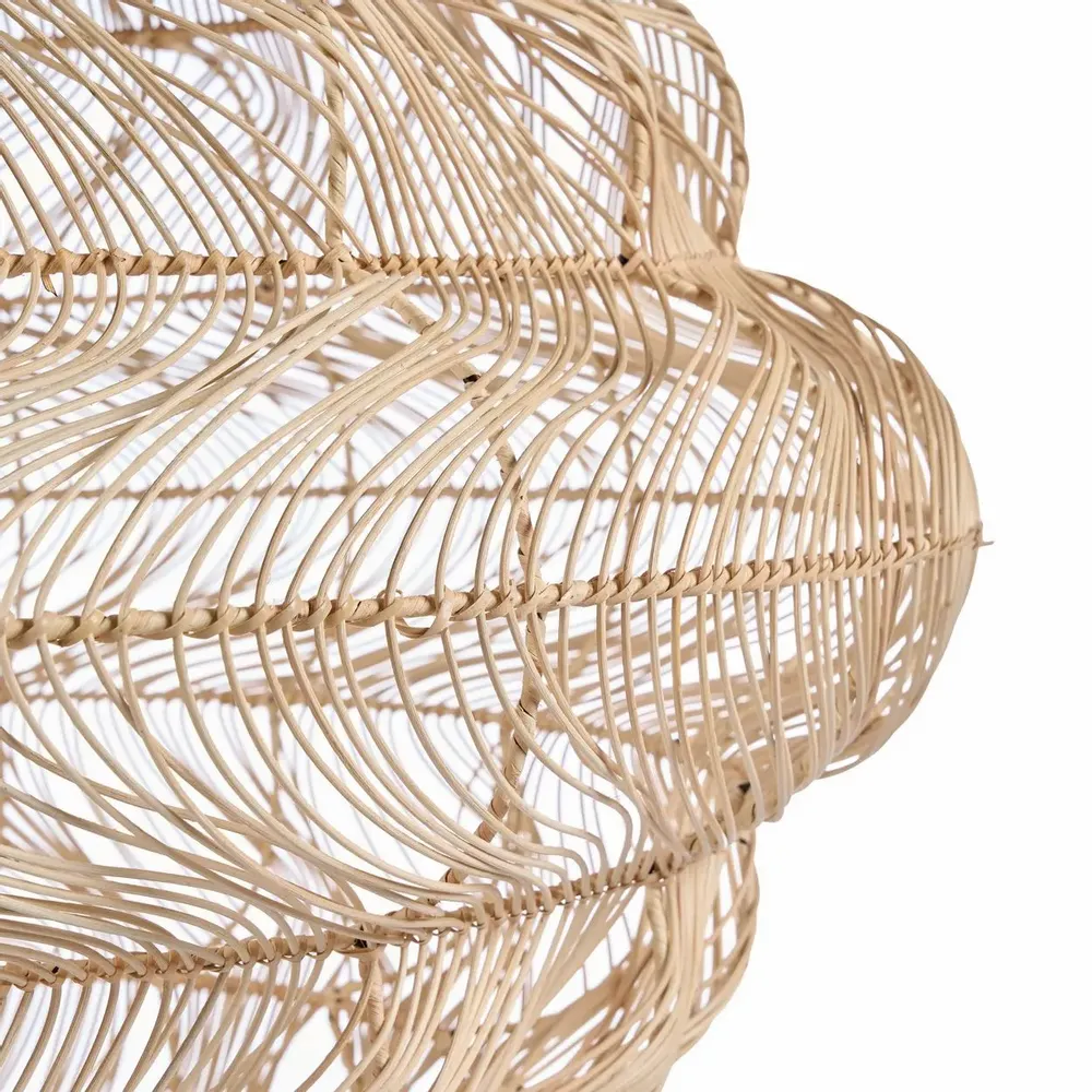 Ceiling lights - The Aurora Puff Pendant - Natural - XL - BAZAR BIZAR LIVING