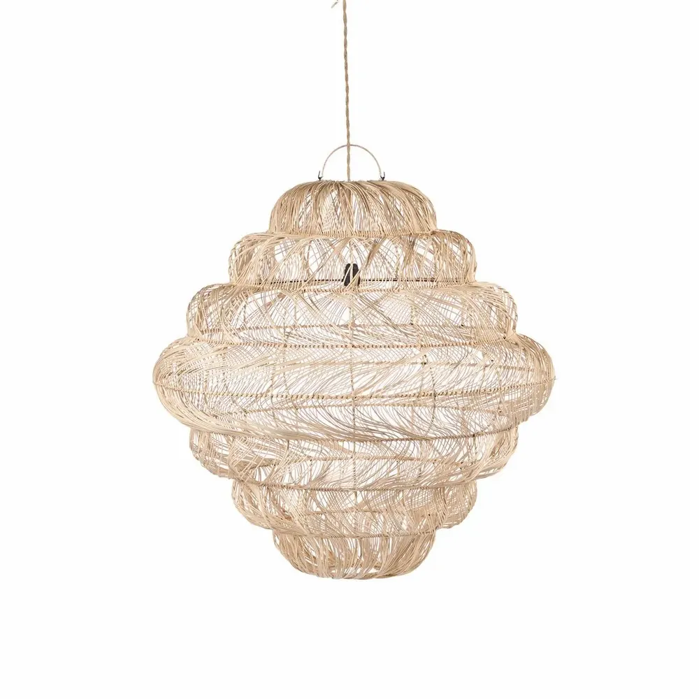 Ceiling lights - The Aurora Puff Pendant - Natural - XL - BAZAR BIZAR LIVING