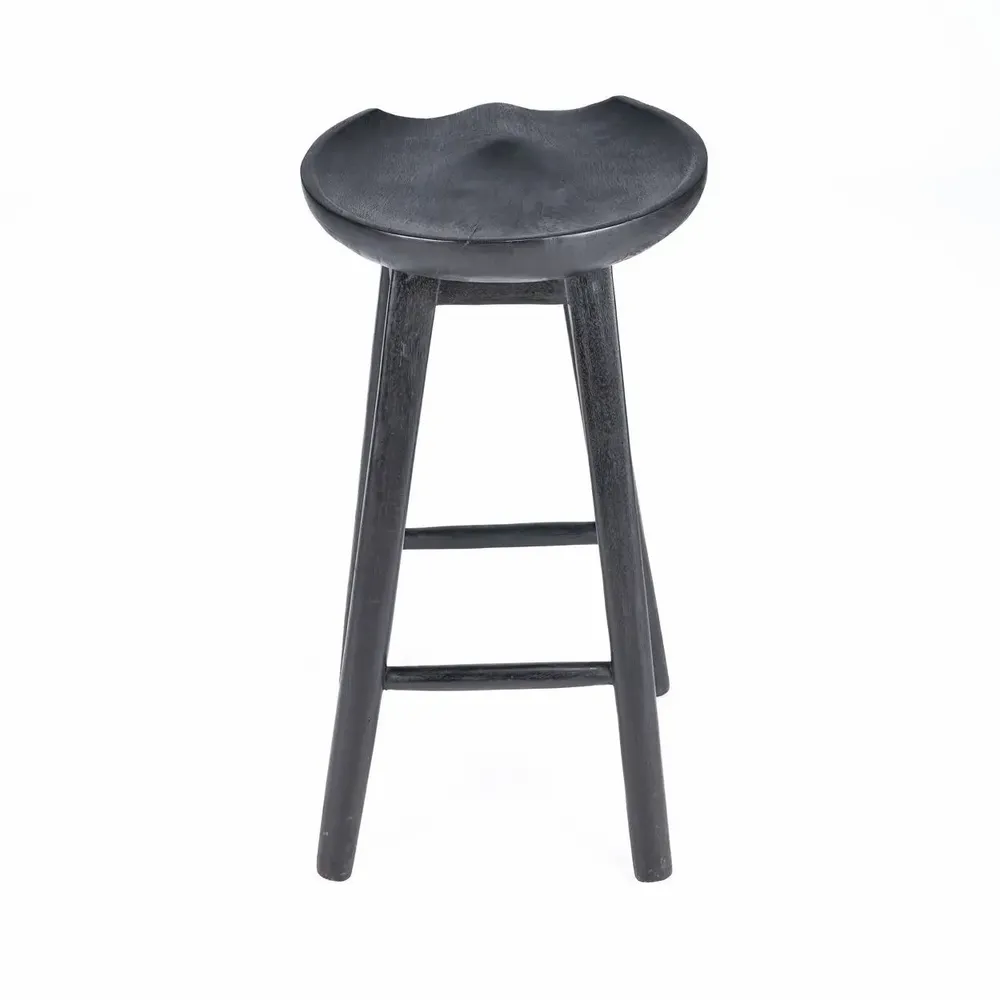 Stools - The Tala Bar Stool - Black - BAZAR BIZAR LIVING