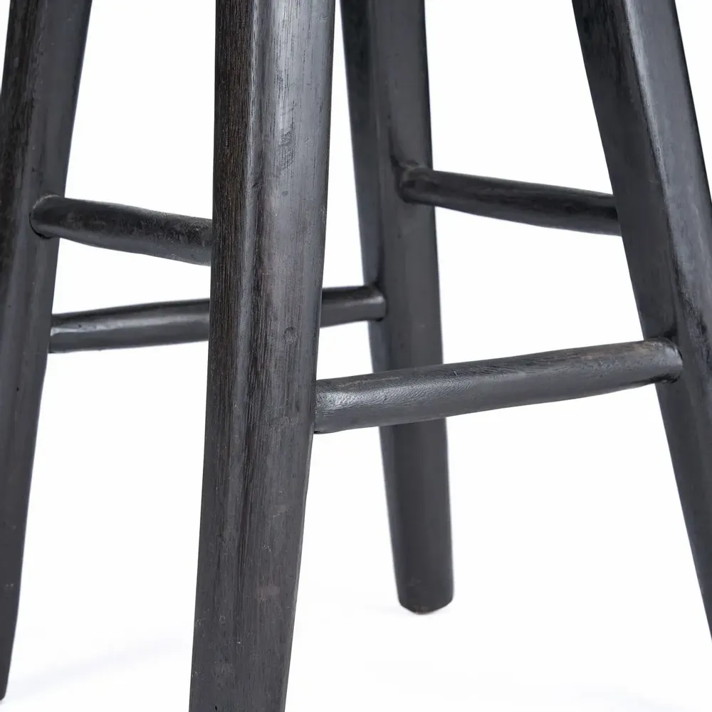 Stools - The Tala Bar Stool - Black - BAZAR BIZAR LIVING