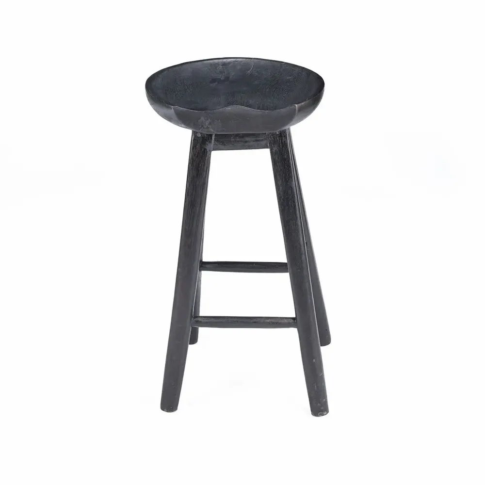 Stools - The Tala Bar Stool - Black - BAZAR BIZAR LIVING