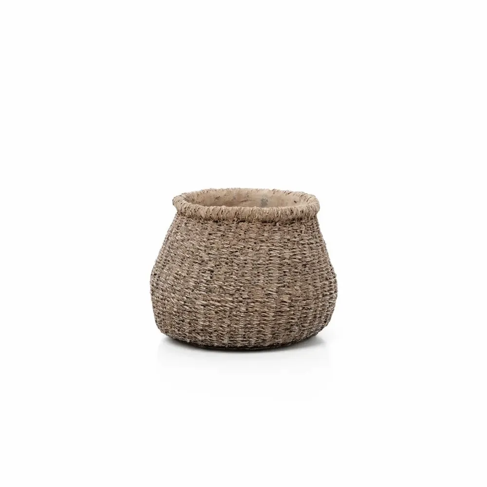 Flower pots - The Faux-Puff Planter - Brown - S - BAZAR BIZAR LIVING