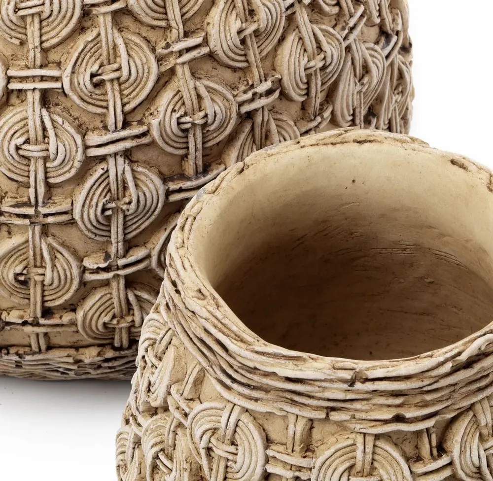 Flower pots - The Knot Concrete Planter - L - BAZAR BIZAR LIVING