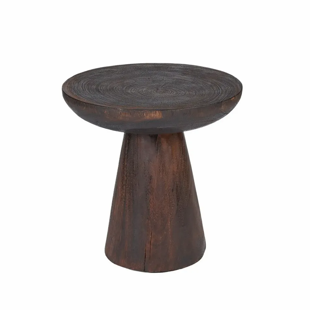 Other tables - The Cone Alone Side Table - Dark Walnut - BAZAR BIZAR LIVING