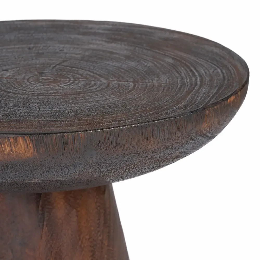 Other tables - The Cone Alone Side Table - Dark Walnut - BAZAR BIZAR LIVING