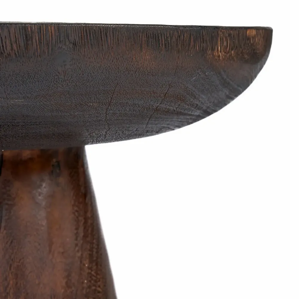 Other tables - The Cone Alone Side Table - Dark Walnut - BAZAR BIZAR LIVING