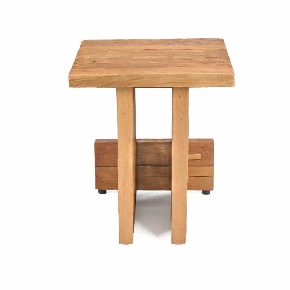 Stools - The Suku Block Stool - Natural - BAZAR BIZAR LIVING