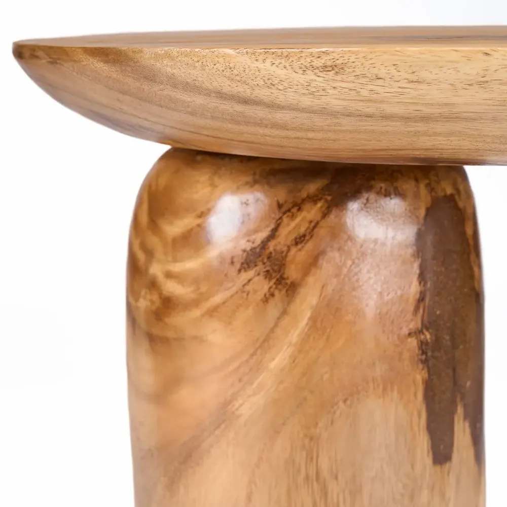Autres tables  - La Table D’Appoint Mango Drum - Naturelle - BAZAR BIZAR LIVING