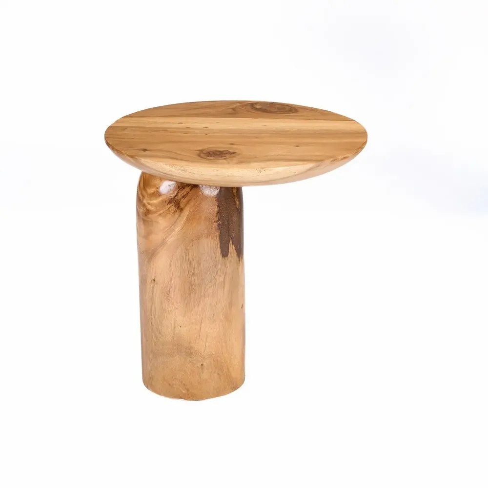 Autres tables  - La Table D’Appoint Mango Drum - Naturelle - BAZAR BIZAR LIVING