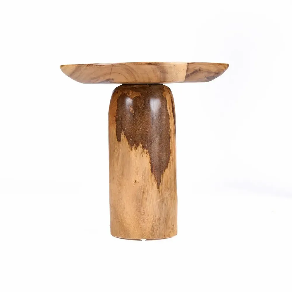 Autres tables  - La Table D’Appoint Mango Drum - Naturelle - BAZAR BIZAR LIVING