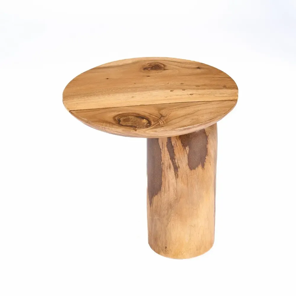 Autres tables  - La Table D’Appoint Mango Drum - Naturelle - BAZAR BIZAR LIVING