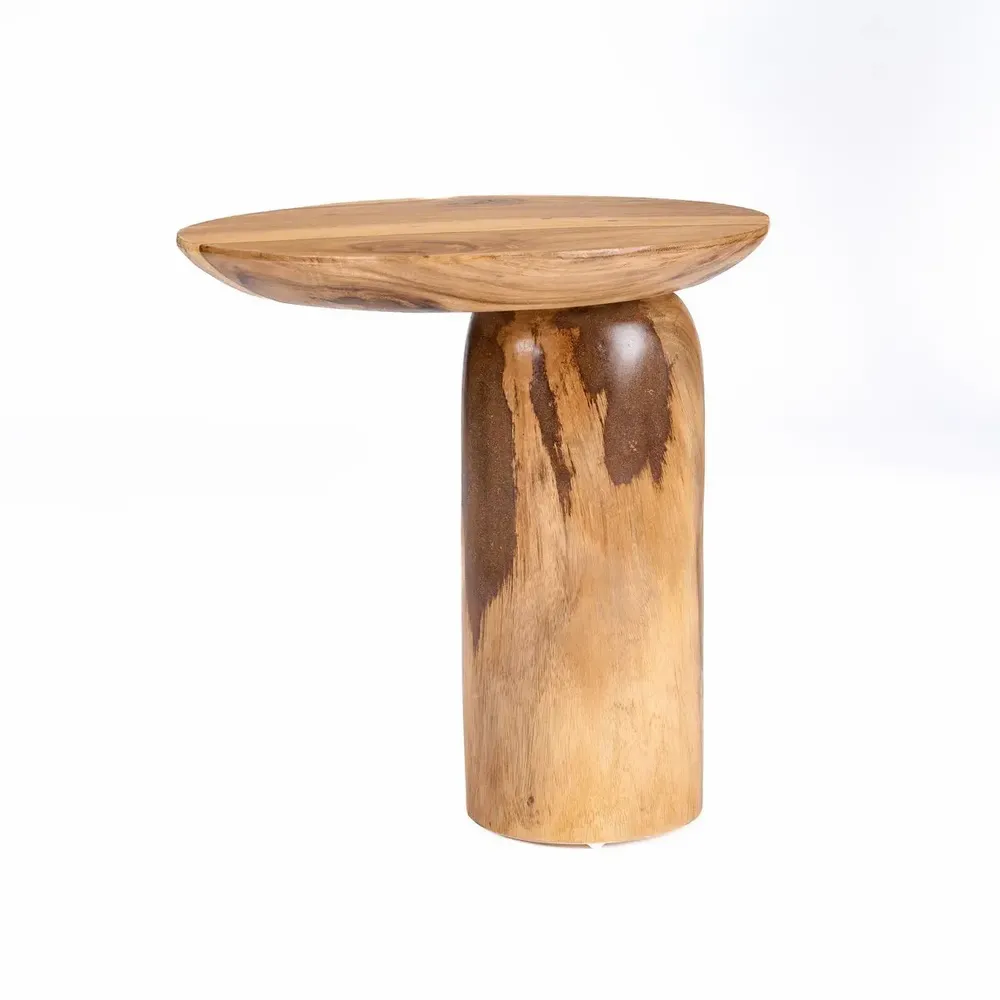 Autres tables  - La Table D’Appoint Mango Drum - Naturelle - BAZAR BIZAR LIVING