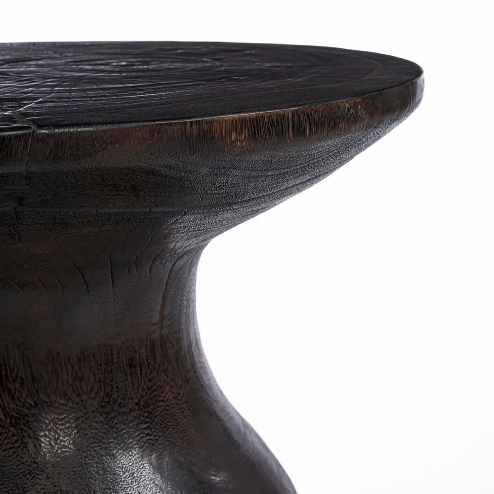 Other tables - The Hourglass Side Table - Dark Walnut - BAZAR BIZAR LIVING