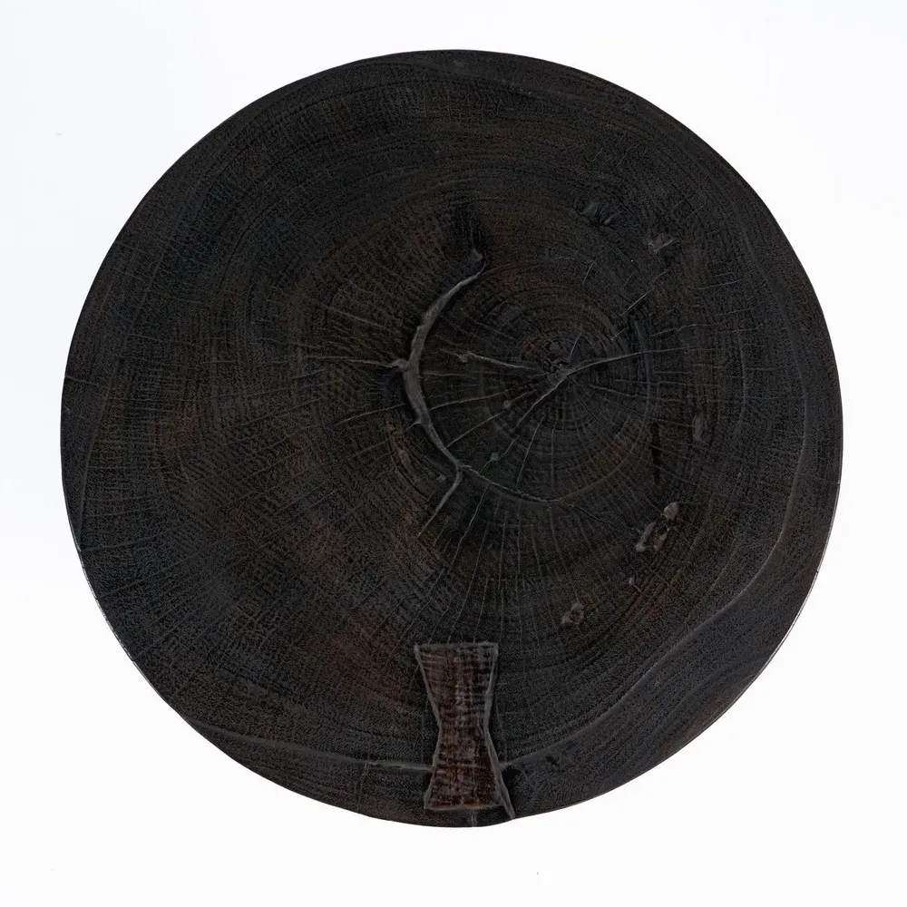 Other tables - The Hourglass Side Table - Dark Walnut - BAZAR BIZAR LIVING