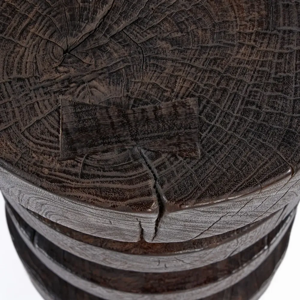 Autres tables  - La Table d’Appoint Mocha Rings - Noyer Foncé - BAZAR BIZAR LIVING