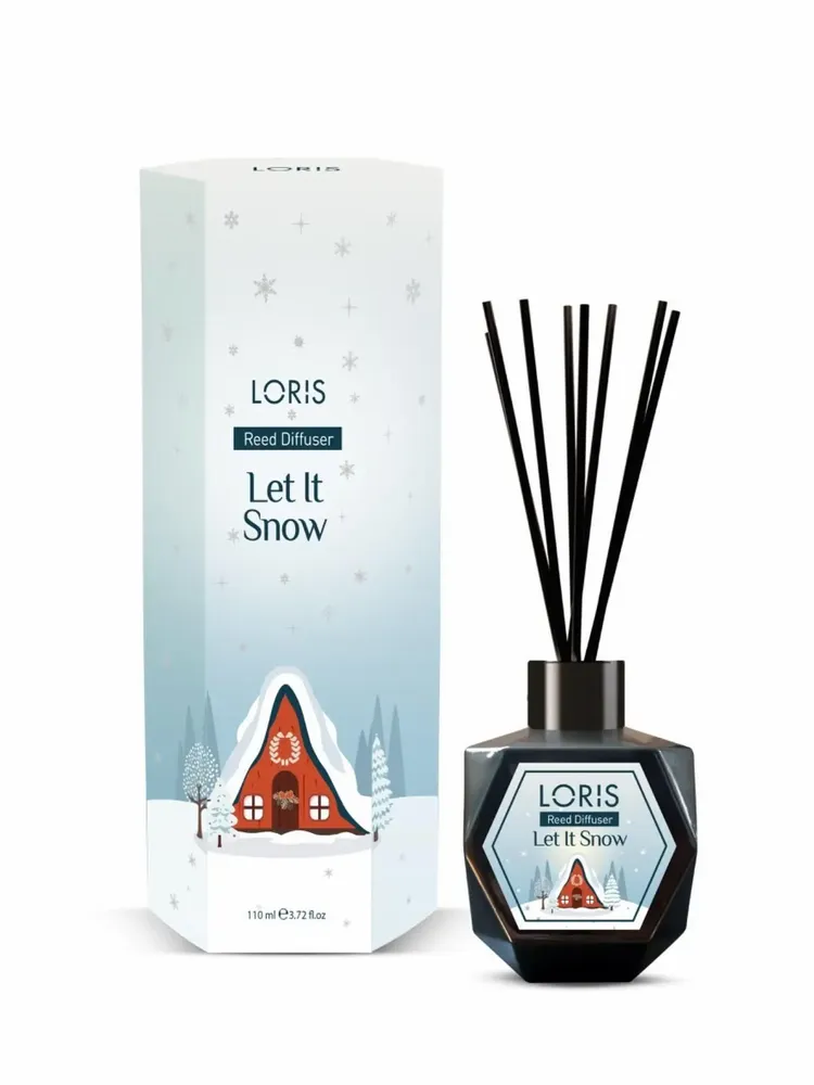 Diffuseurs de parfums - LORIS Diffuseur de parfum bâtonnets Let It Snow 110ml - LORIS PARFUM