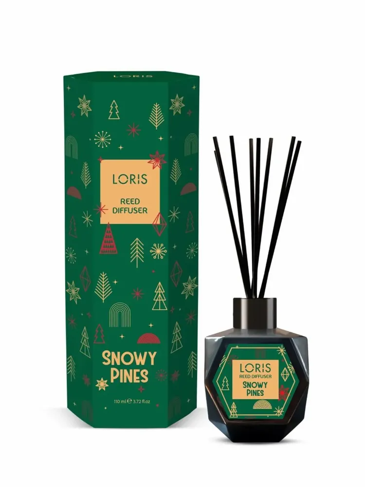 Scent diffusers - LORIS Snowy Pines fragrance diffuser sticks 110ml - LORIS PARFUM