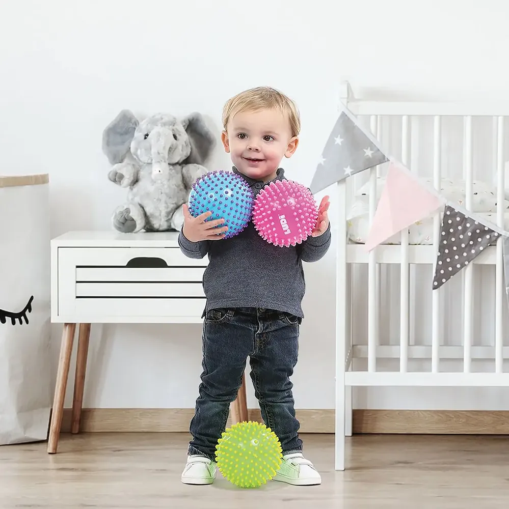 Jeux enfants - Balle de massage bicolore - LUDI