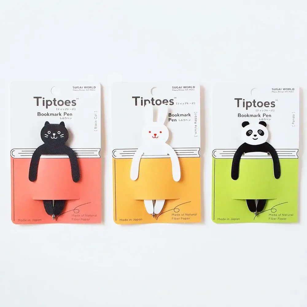 Stylos, feutres et crayons - Tiptoes stylo marque-page - SUGAI WORLD