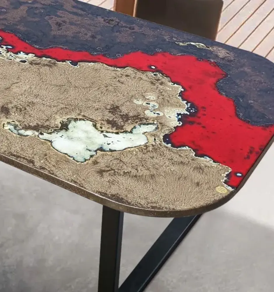 Tables de jardin - Tableau Red Rocks - GRANDI MAIOLICHE FICOLA