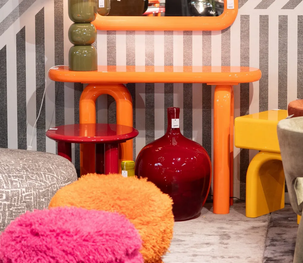 Console table - Eliano Orange Console Table 120x80cm - KARE DESIGN