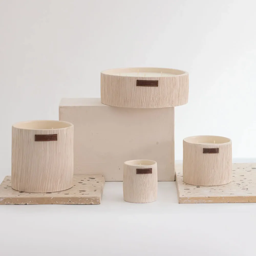 Objets de décoration - Striée Blanche - CÔTÉ BOUGIE MARRAKECH