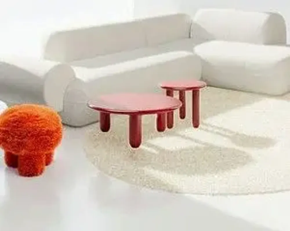 Tables basses - Table d'appoint Eliano Orange Ø50cm - KARE DESIGN