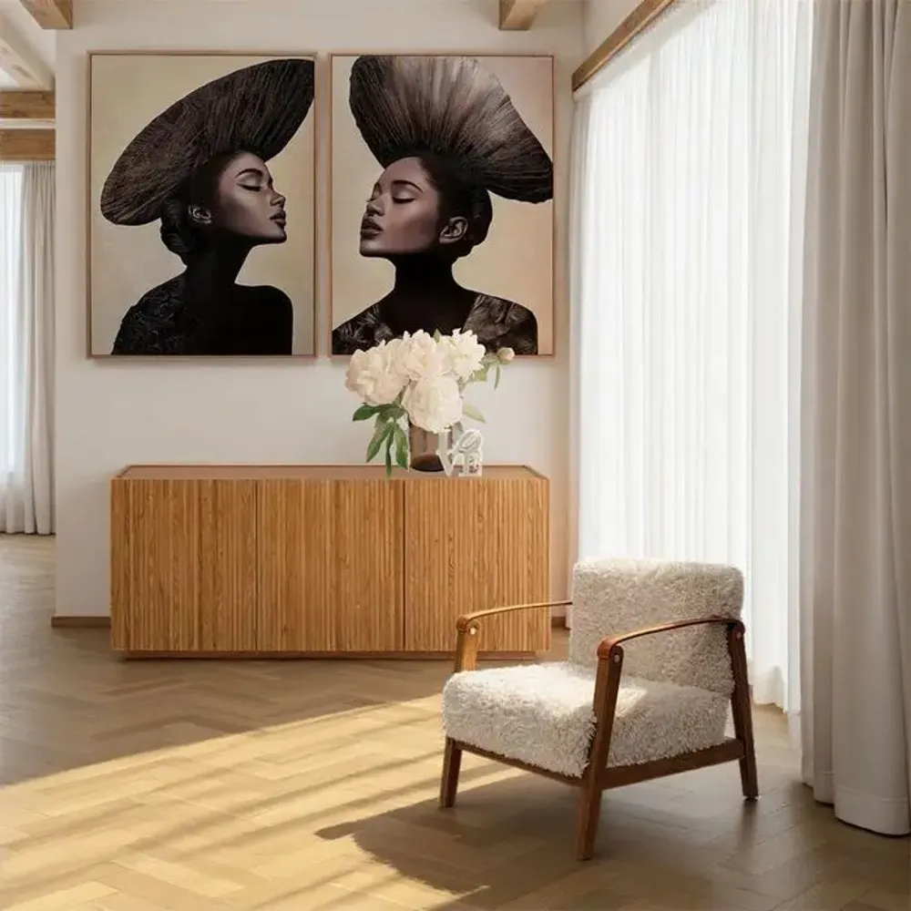 Art photos - Framed picture Muse Aesthetic Right 90x120cm - KARE DESIGN