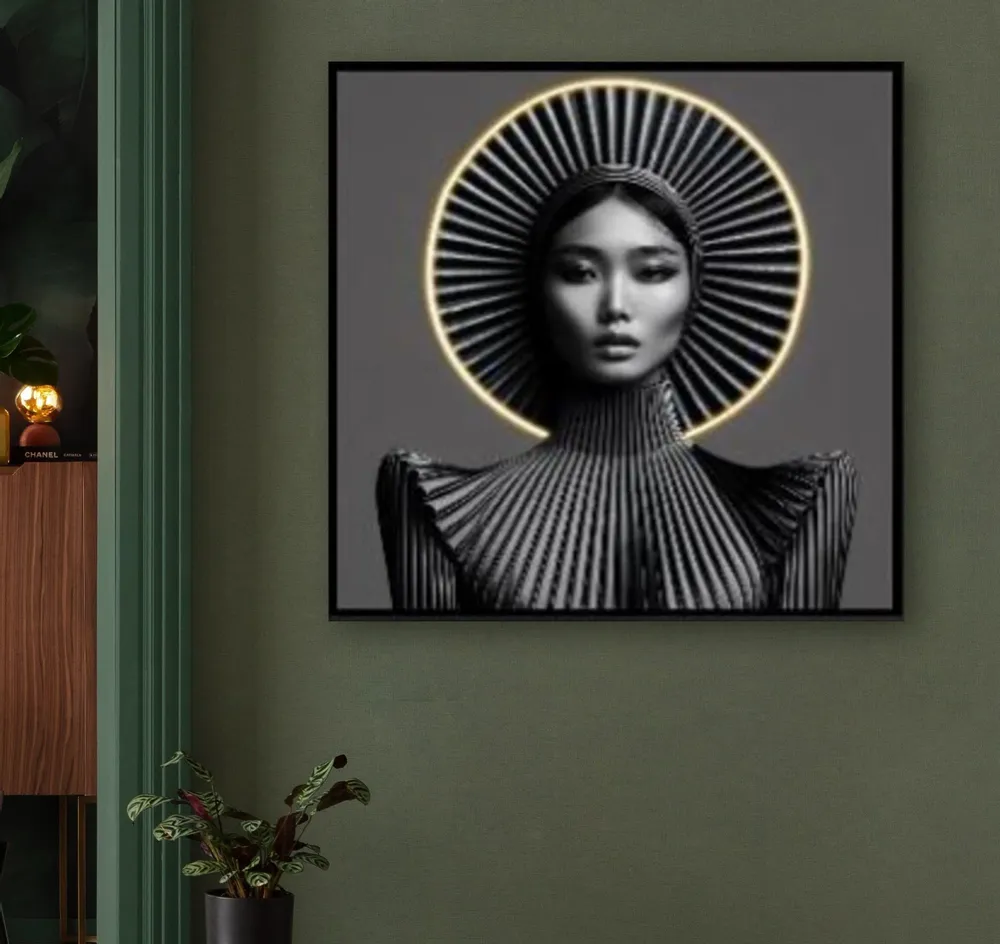 Photos d'art - Image Muse Géométrie LED 80 x 80cm - KARE DESIGN