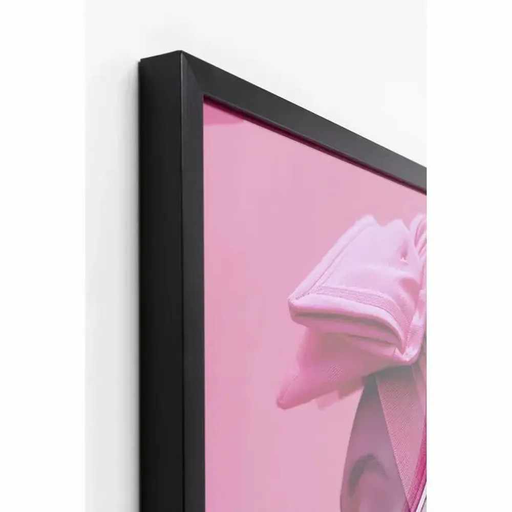 Photos d'art - Tableau encadré LED Femme rose 80 x 80 cm - KARE DESIGN