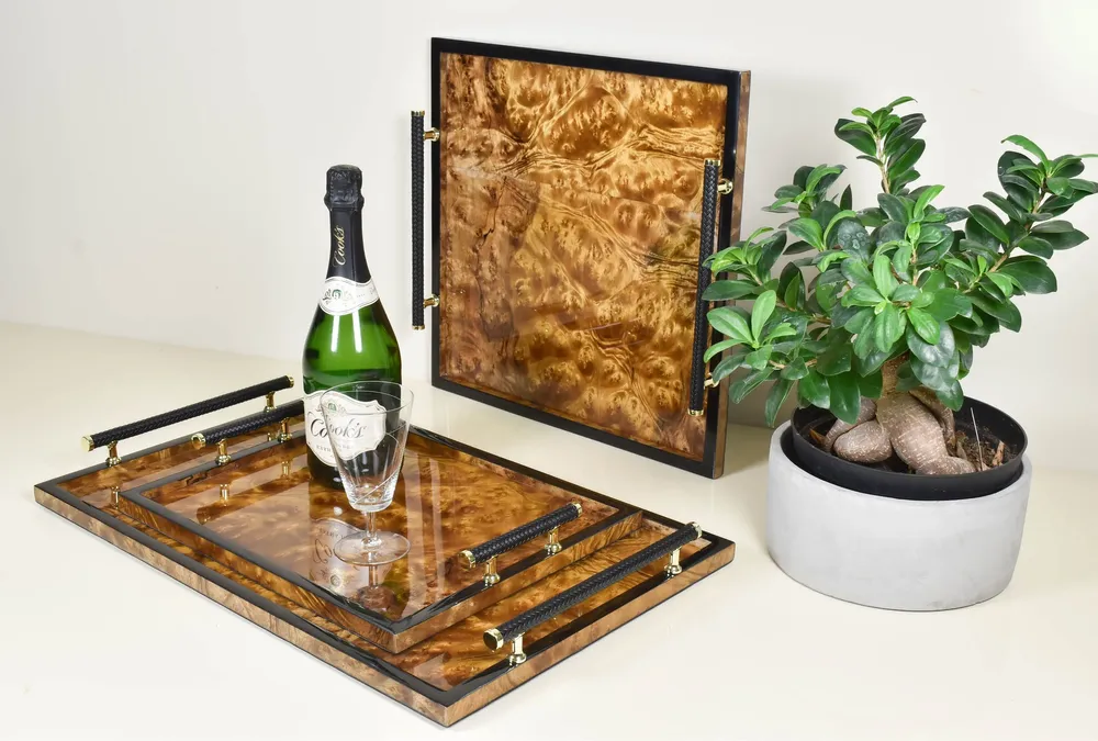 Trays - Handle Tray , " Chips " Collection & Double Happiness - PACIFIC CONNECTIONS