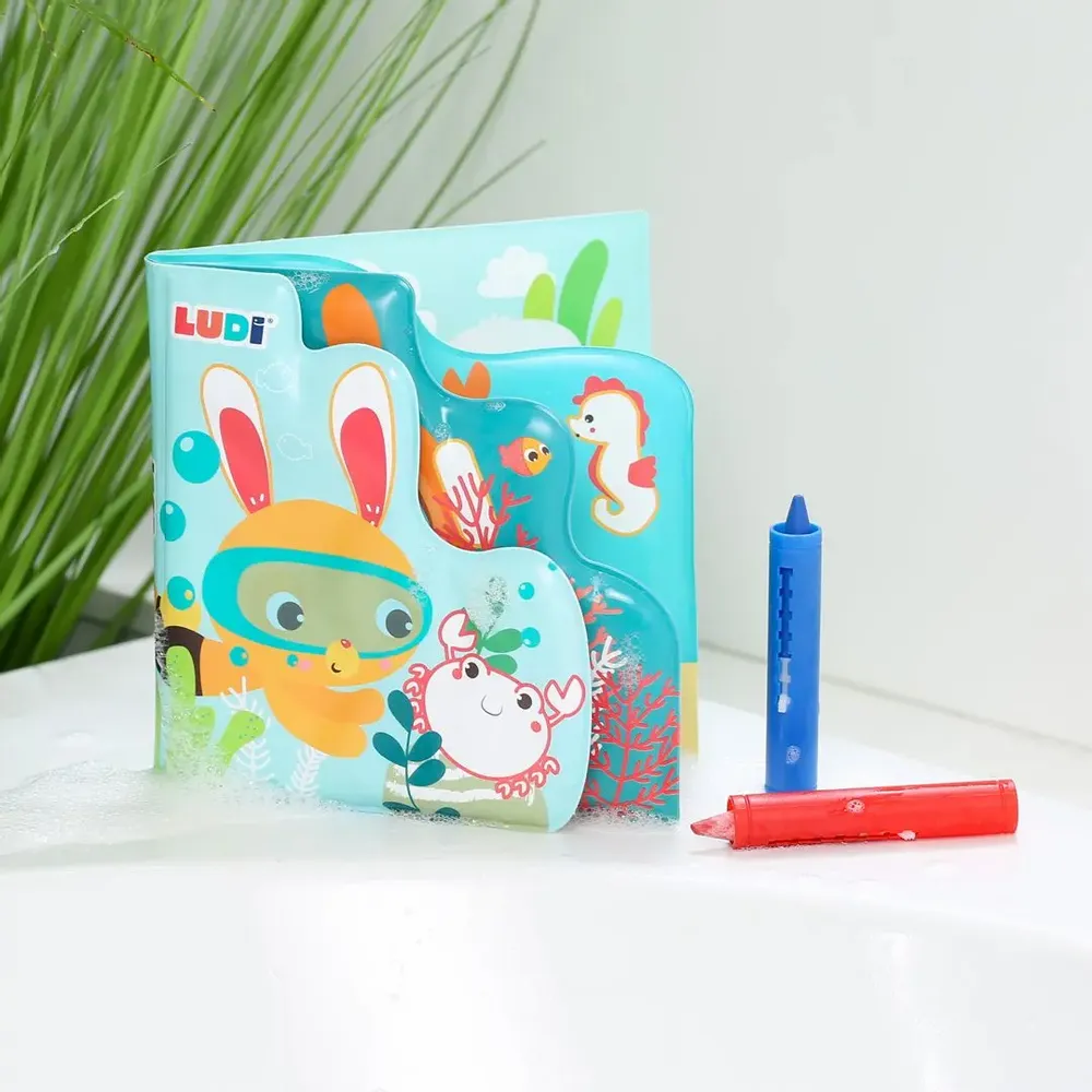 Bath accessories for children - Livre de bain et Coloriages - LUDI