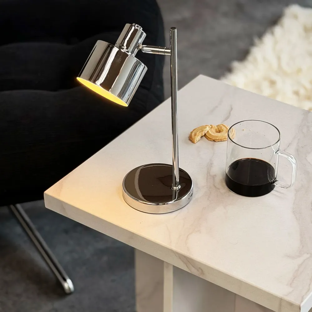 Table lamps - Ocean mini LED rechargeable table lamp Chrome - DYBERG LARSEN