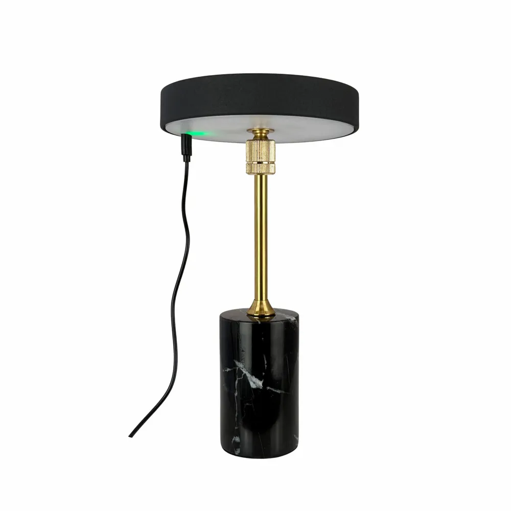 Table lamps - Starlight LED rechargeable table lamp brass with black marble - DYBERG LARSEN
