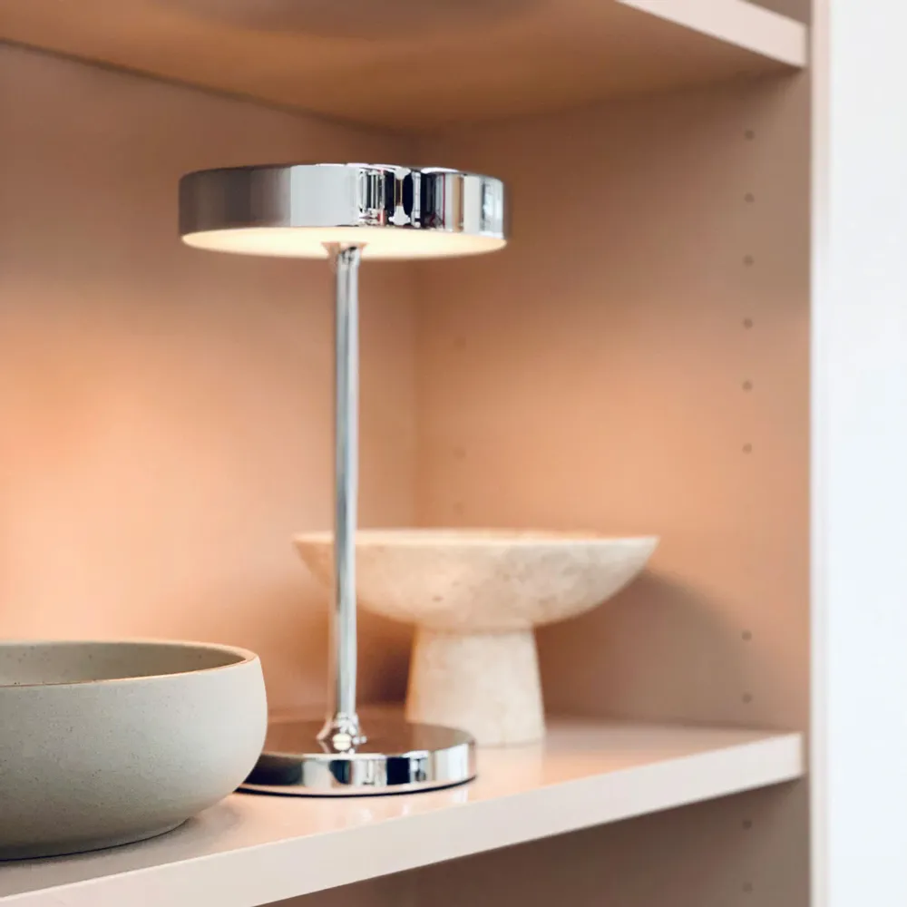 Table lamps - Starlight table lamp rechargeable Chrome - DYBERG LARSEN