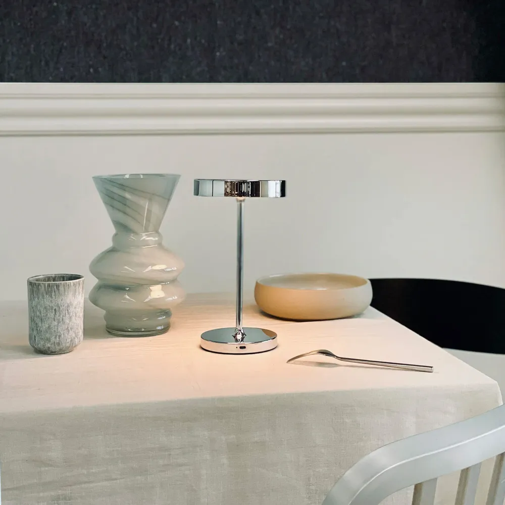 Table lamps - Starlight table lamp rechargeable Chrome - DYBERG LARSEN
