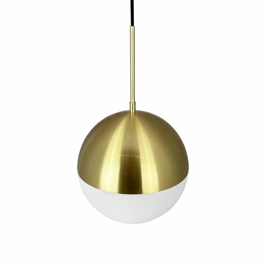 Suspensions - Lampe suspendue Nova D25 opale/laiton - DYBERG LARSEN