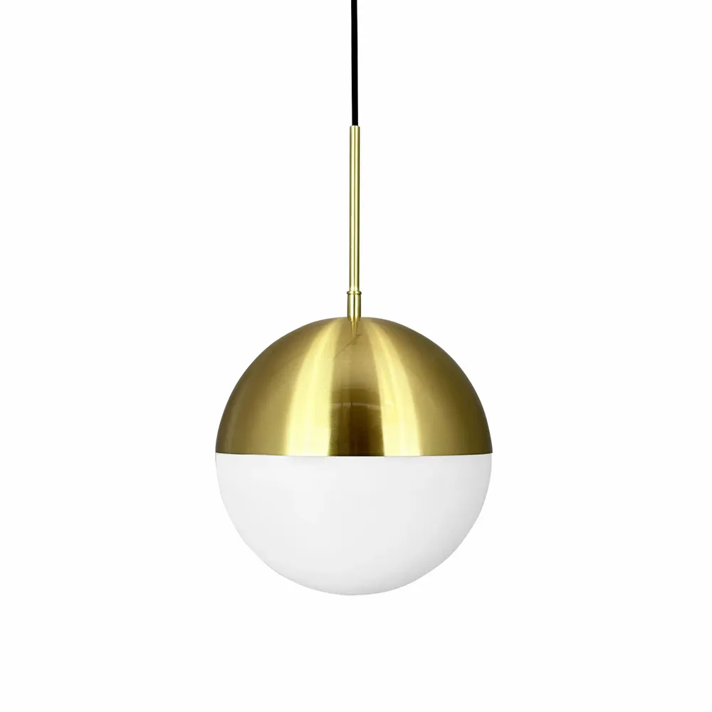 Suspensions - Lampe suspendue Nova D25 opale/laiton - DYBERG LARSEN