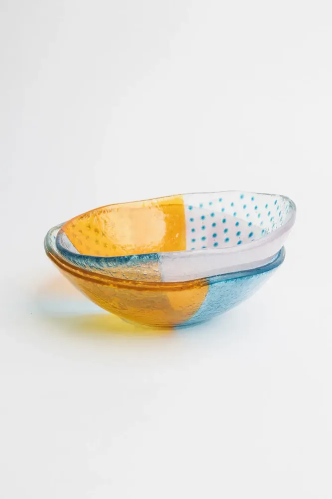 Bowls - Glass bowl FLOATING HUES - TRANQUILLO