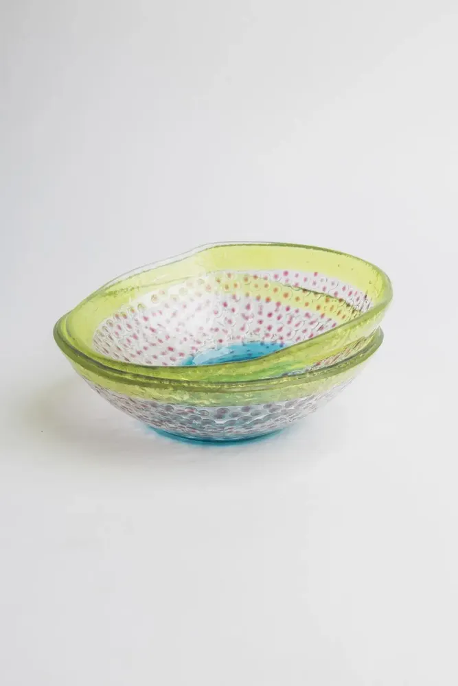 Bowls - Glass bowl FLOATING HUES - TRANQUILLO