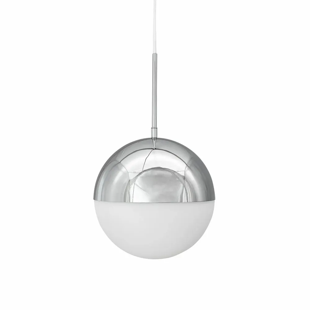 Suspensions - Lampe suspendue Nova D25 opale/chromée - DYBERG LARSEN