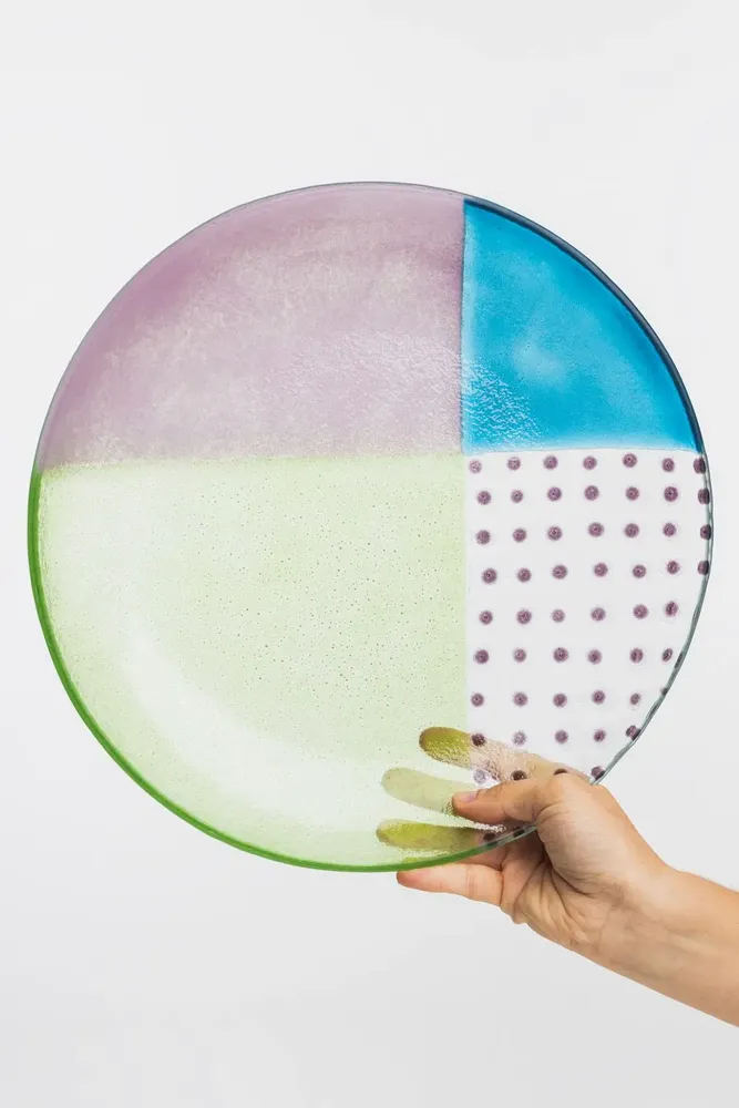 Bowls - Glass bowl FLOATING HUES - TRANQUILLO