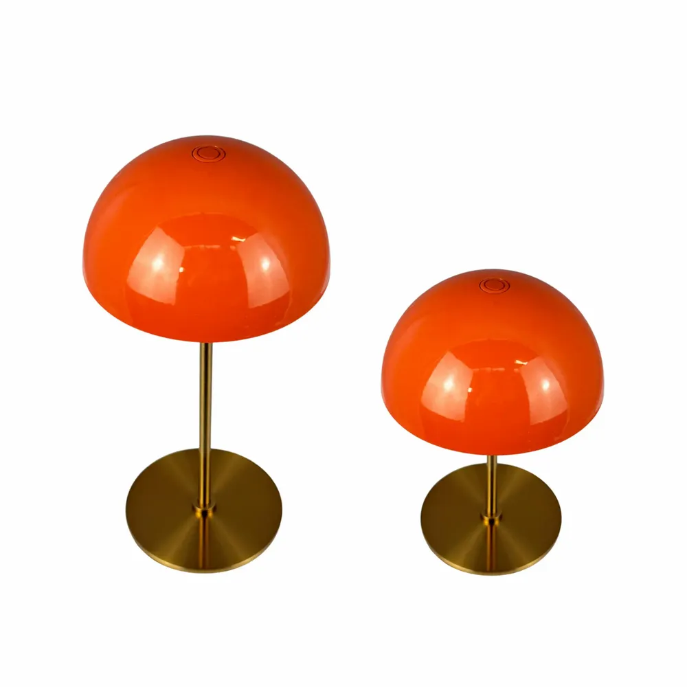 Table lamps - ALONG LED Mini Table Lamp orange/brass - Box of - DYBERG LARSEN